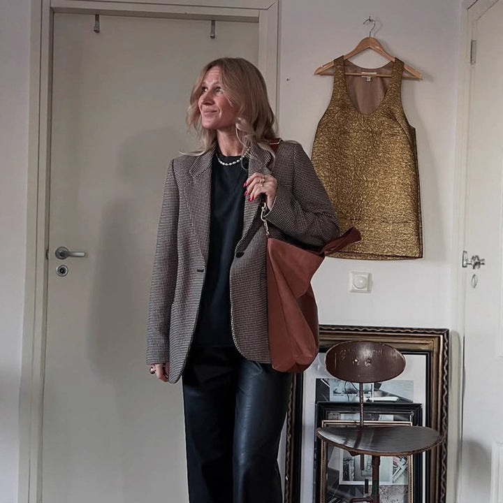 Dam Houndstooth Blazerjacka Mirla-Eva Jonsson