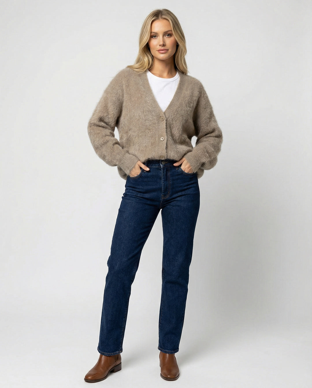 Dam Kashmir Kofta med Knäppning & Loose Fit | Eva Jonsson-Eva Jonsson