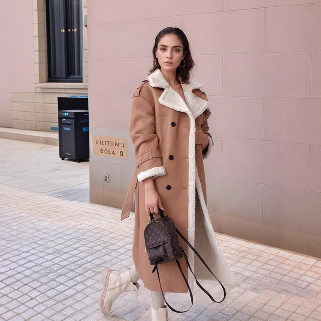 Dam Lång Teddy-Trenchcoat Eva Jonsson-Eva Jonsson