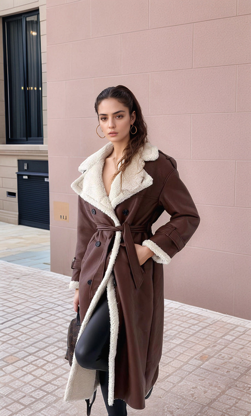 Dam Lång Teddy-Trenchcoat Eva Jonsson-Eva Jonsson