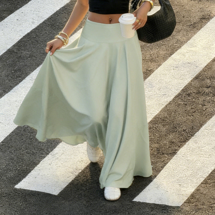 Dam Maxi skirt with flowing cut and elastic waistband Mirla-Eva Jonsson