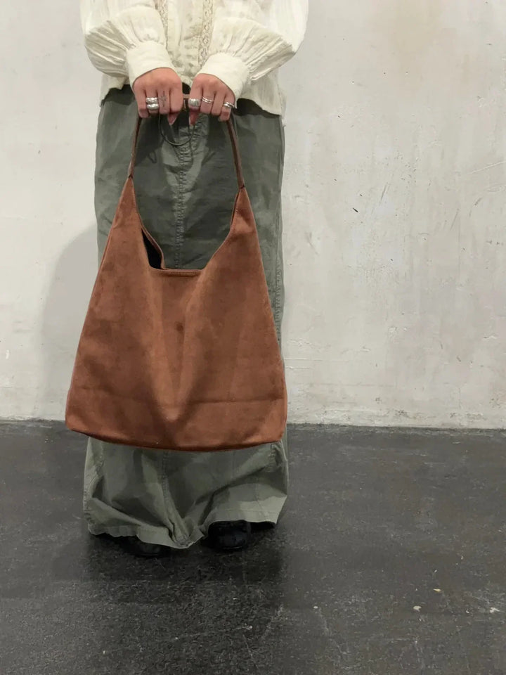 Dam Mocka Hobo-väska med En Rem & Stor Modell | Eva Jonsson-Eva Jonsson