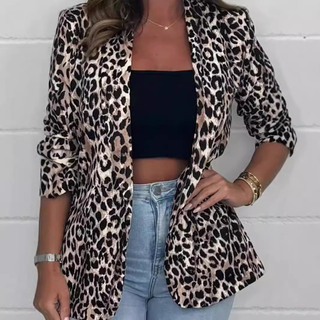 Dam Mode Blazer med djurmönster Mirla-Eva Jonsson