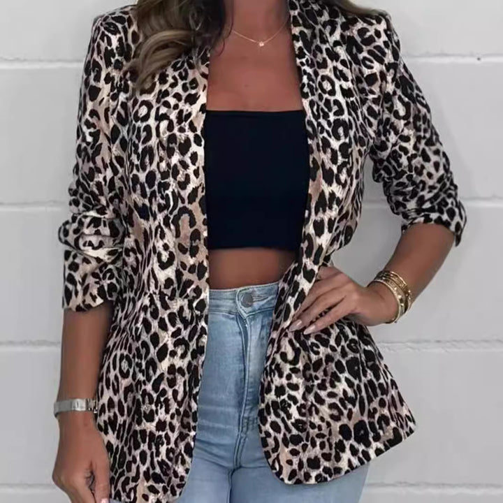 Dam Mode Blazer med djurmönster Mirla-Eva Jonsson