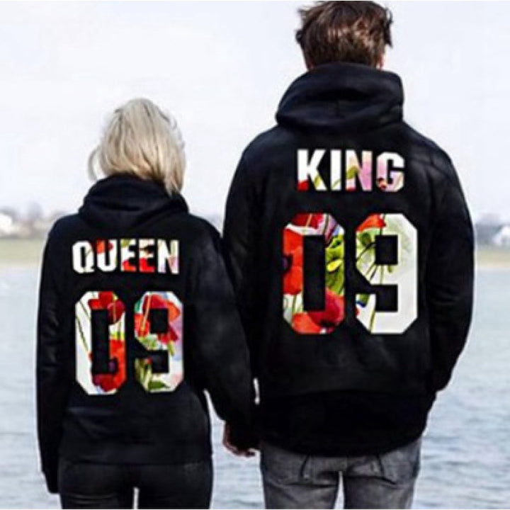 Dam Motiv Hoodie med blommönster och huva Mirla-Eva Jonsson