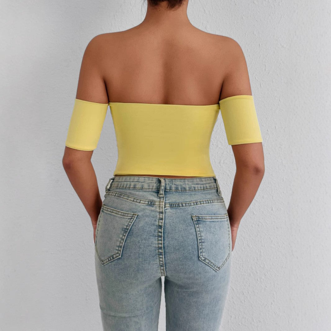 Dam Off-Shoulder Body med figursydd skärning Mirla-Eva Jonsson