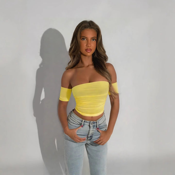 Dam Off-Shoulder Body med figursydd skärning Mirla-Eva Jonsson