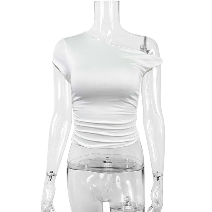 Dam Off-Shoulder Shirt med rynkning och figurskärning Mirla-Eva Jonsson