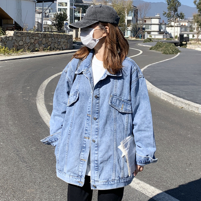 Dam Oversize Denim Jacka Mirla-Eva Jonsson