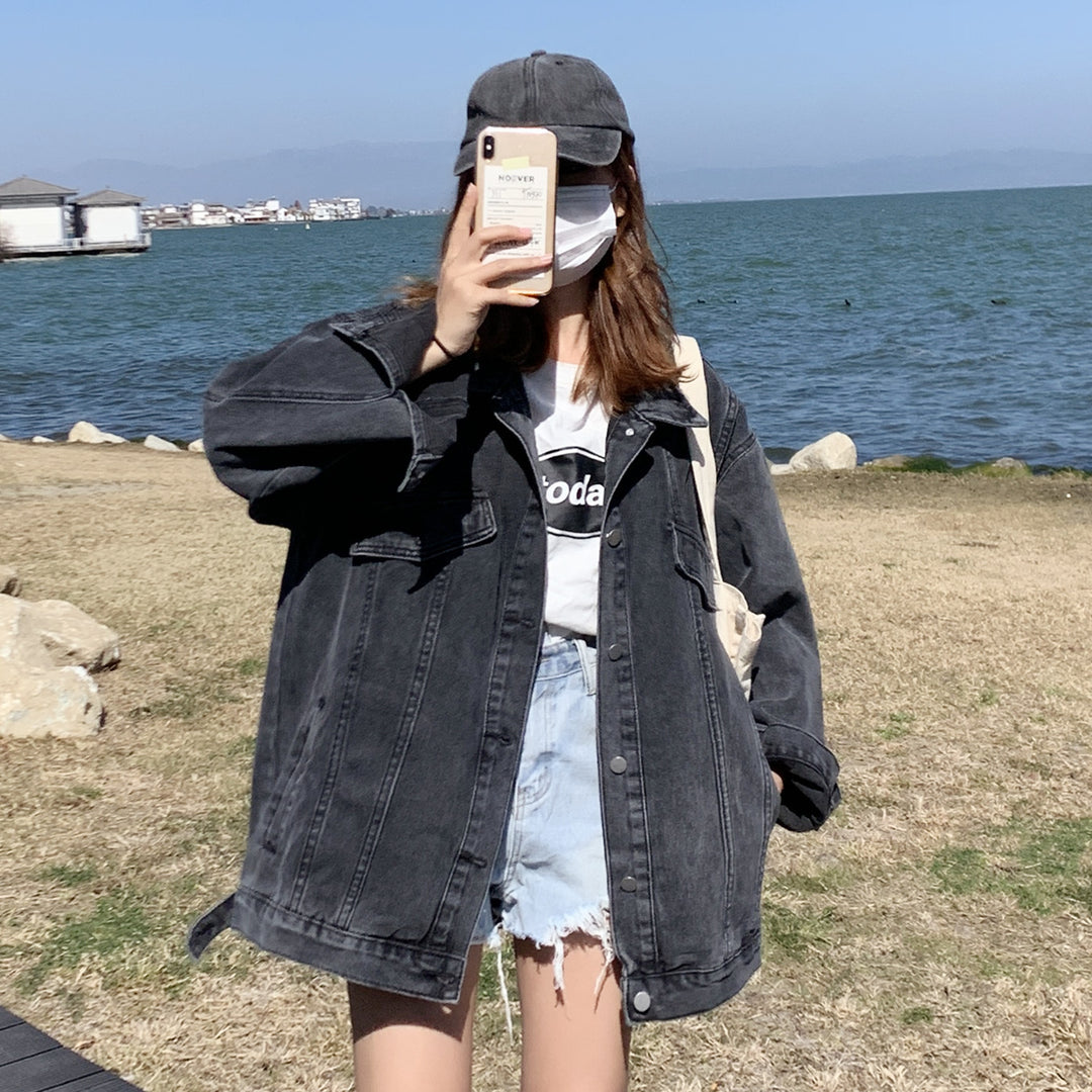 Dam Oversize Denim Jacka Mirla-Eva Jonsson