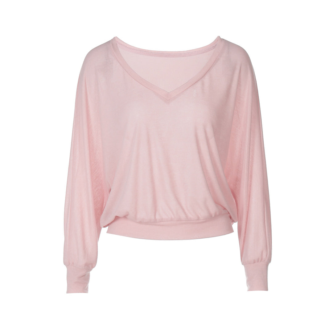 Dam Oversize T-shirt med djup V-ringning Mirla-Eva Jonsson