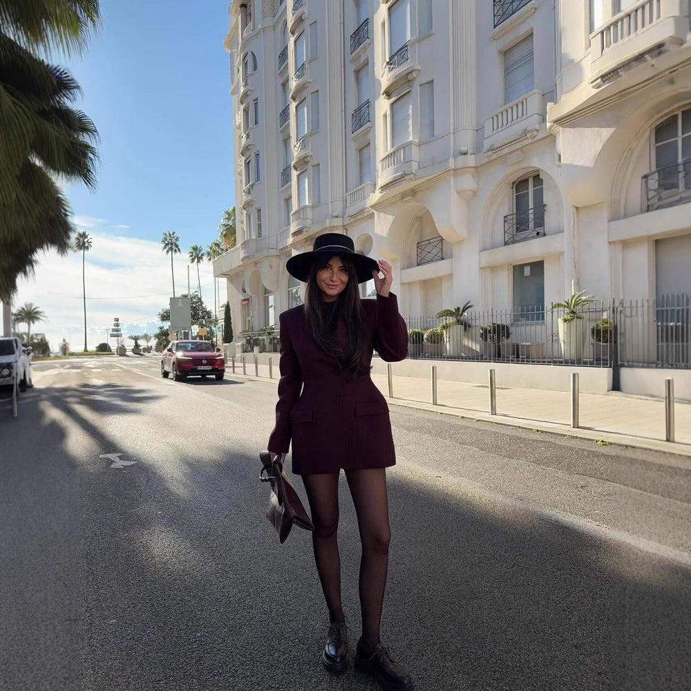 Dam Oversized Blazer av högkvalitativt tyg med moderna fickor Mirla-Eva Jonsson