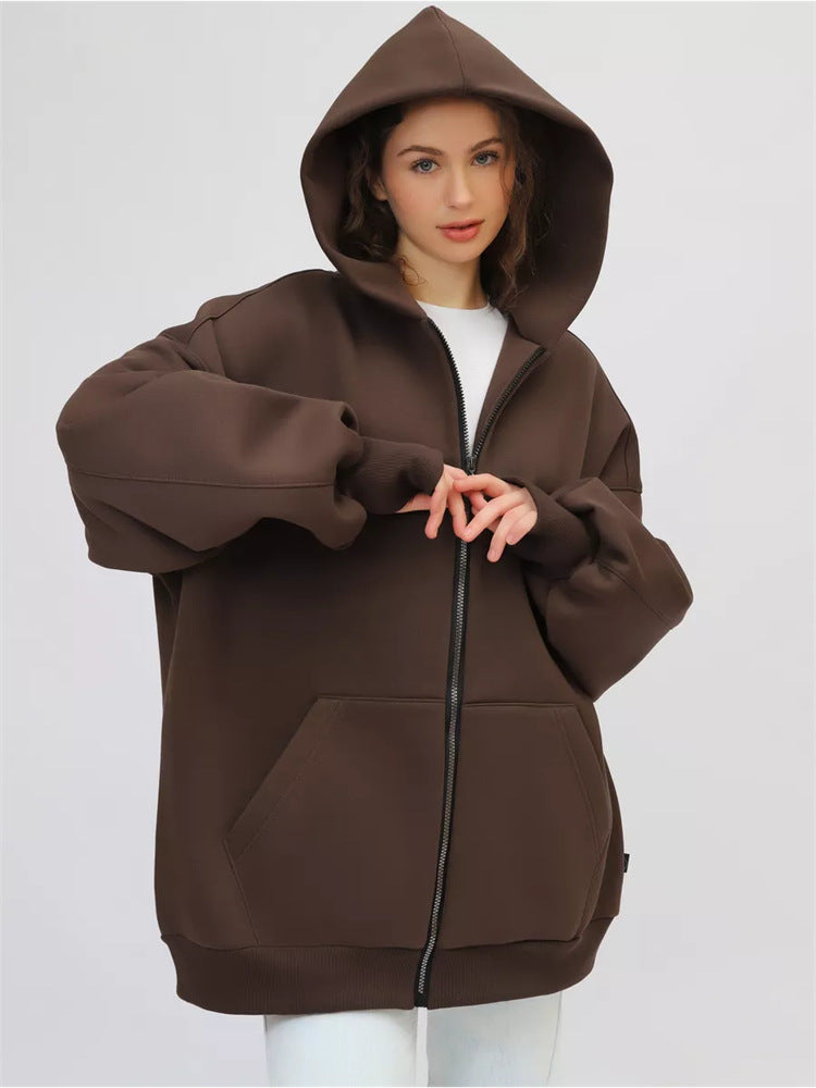 Dam Oversized Huvjacka med Dragkedja Mirla-Eva Jonsson