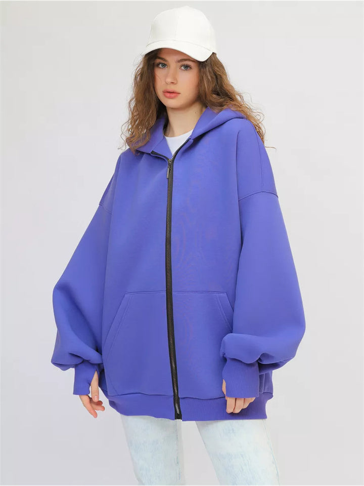 Dam Oversized Huvjacka med Dragkedja Mirla-Eva Jonsson