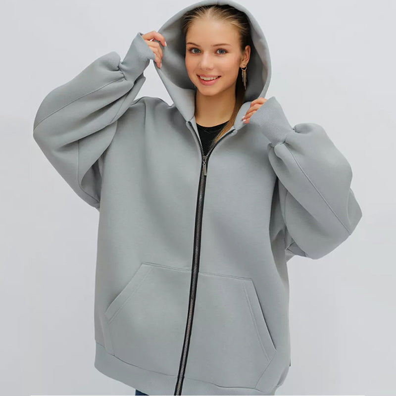 Dam Oversized Huvjacka med Dragkedja Mirla-Eva Jonsson