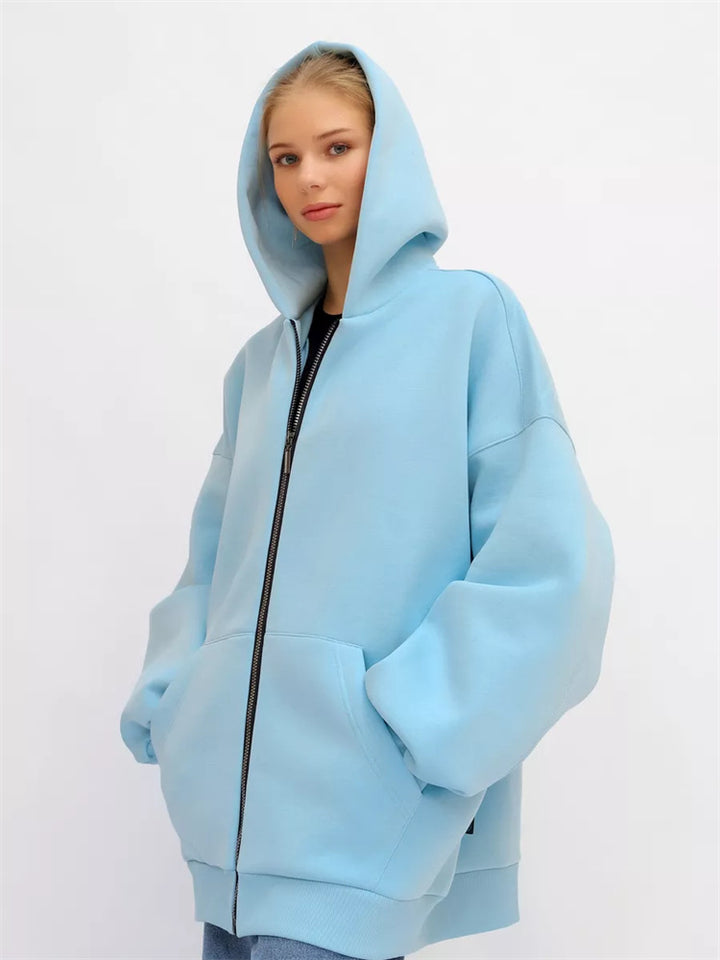 Dam Oversized Huvjacka med Dragkedja Mirla-Eva Jonsson