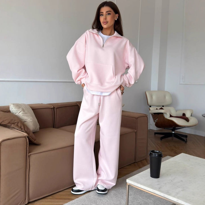 Dam Oversized Sweatshirt och vida byxor Set Mirla-Eva Jonsson