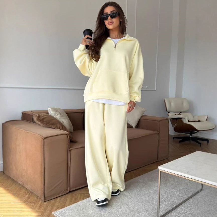 Dam Oversized Sweatshirt och vida byxor Set Mirla-Eva Jonsson