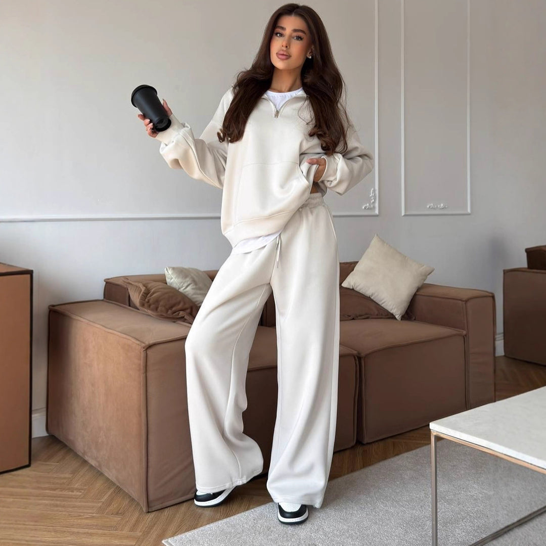 Dam Oversized Sweatshirt och vida byxor Set Mirla-Eva Jonsson