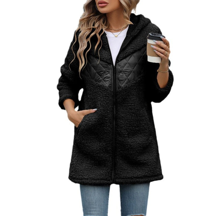 Dam Oversized Teddyjacka med huva och praktiska fickor Mirla-Eva Jonsson