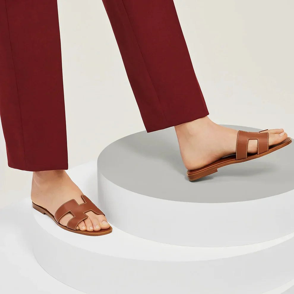 Dam Platta Sandaler med Slip-On | Eva Jonsson-Eva Jonsson