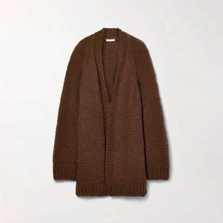 Dam Plus Size Stickad Kappa Mirla-Eva Jonsson