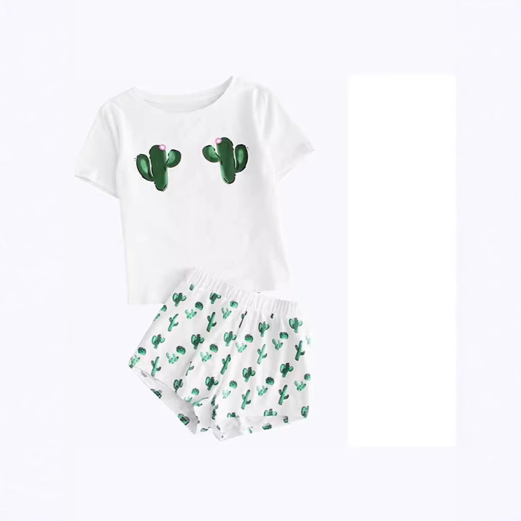 Dam Pyjamas med humoristiskt tryck och bekväm passform Mirla-Eva Jonsson