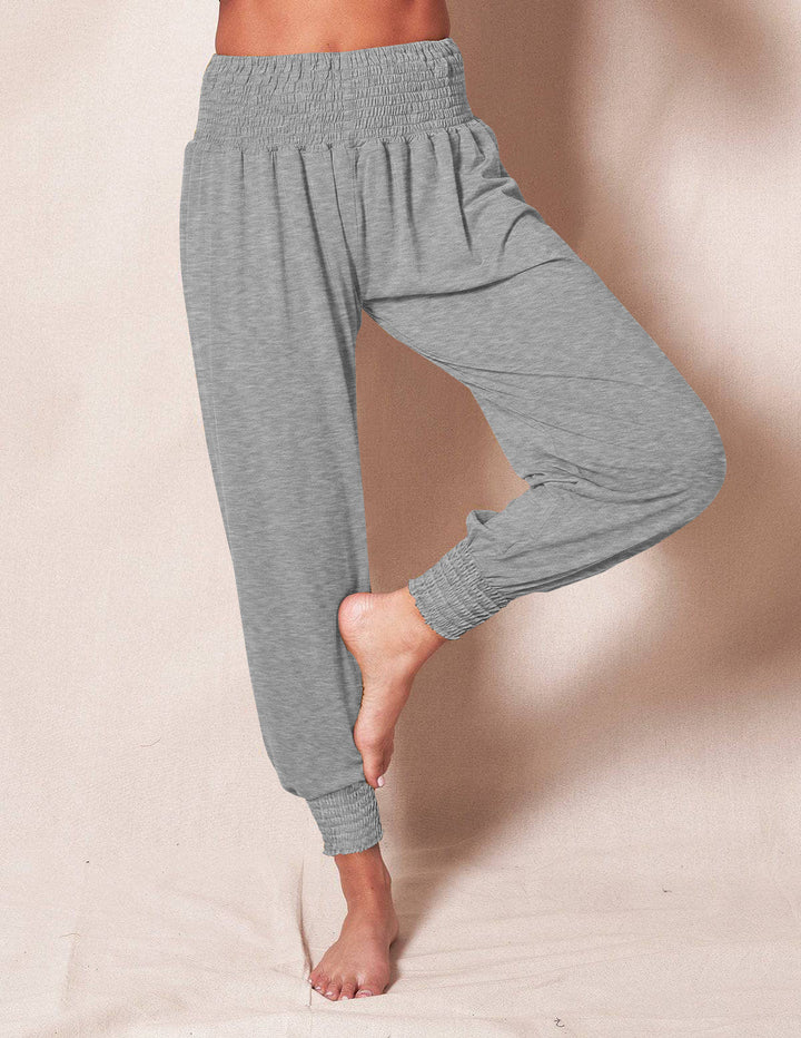 Dam Softa och Bekväma Relaxbyxor med Elastisk Midja och Färgglad Design Mirla-Eva Jonsson