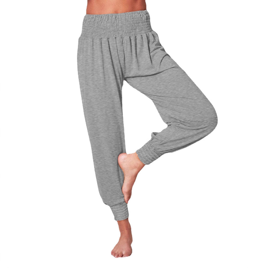 Dam Softa och Bekväma Relaxbyxor med Elastisk Midja och Färgglad Design Mirla-Eva Jonsson