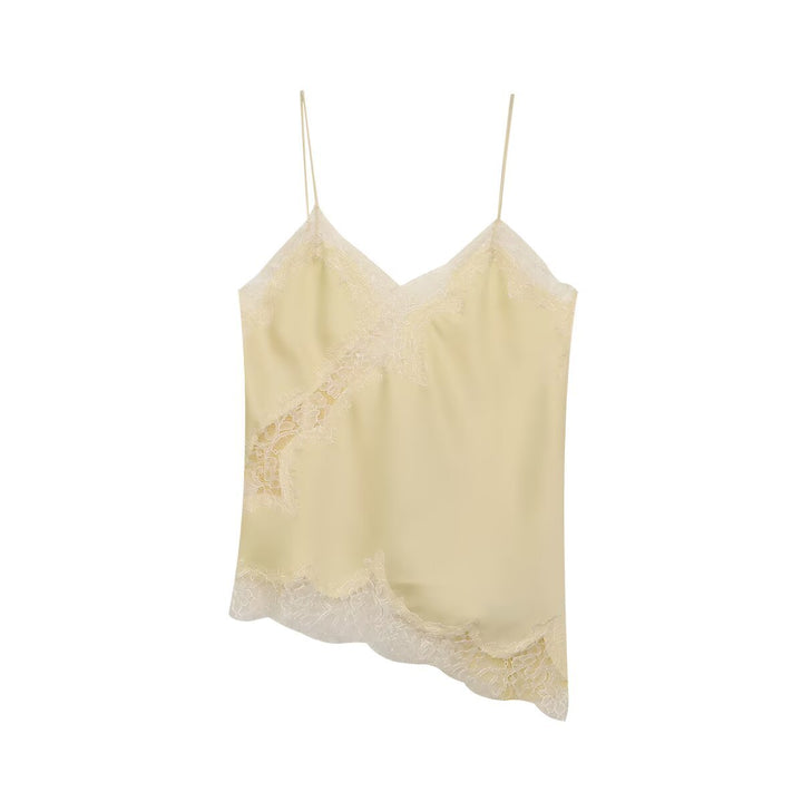 Dam Spitzen Camisole med asymmetrisk skärning och eleganta prickar Mirla-Eva Jonsson