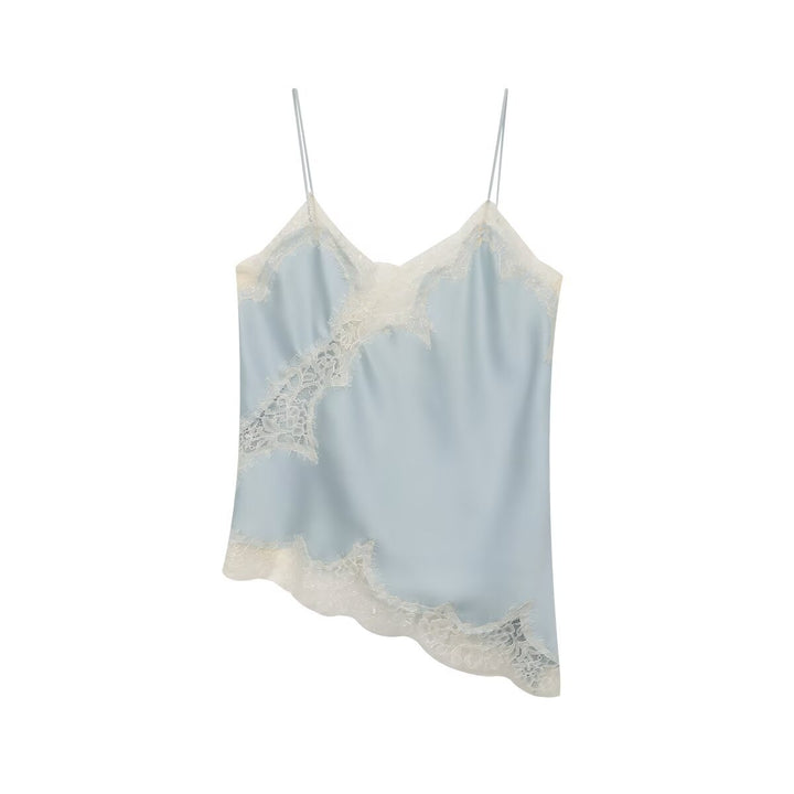 Dam Spitzen Camisole med asymmetrisk skärning och eleganta prickar Mirla-Eva Jonsson
