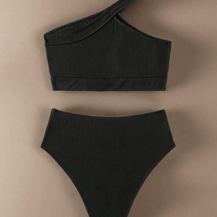 Dam Sport-Bikini med asymmetrisk överdel och hög midja Mirla-Eva Jonsson