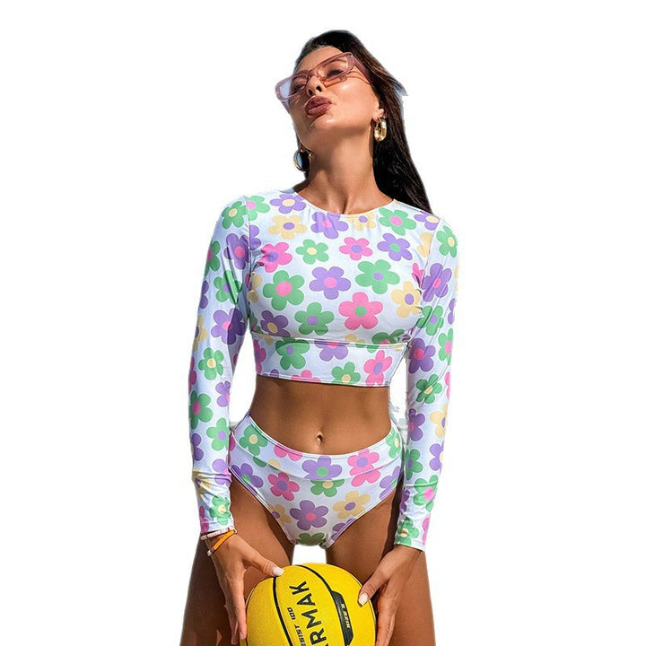 Dam Sport-Bikini med långt överdel och hög midja Mirla-Eva Jonsson