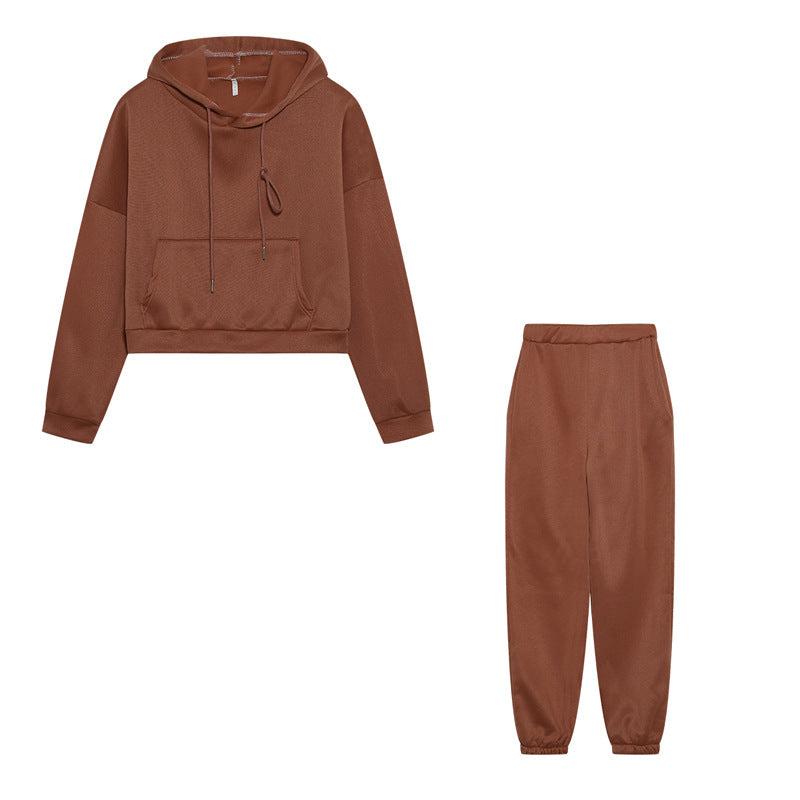 Dam Sport Crop Hoodie och Joggingbyxor Set Mirla-Eva Jonsson