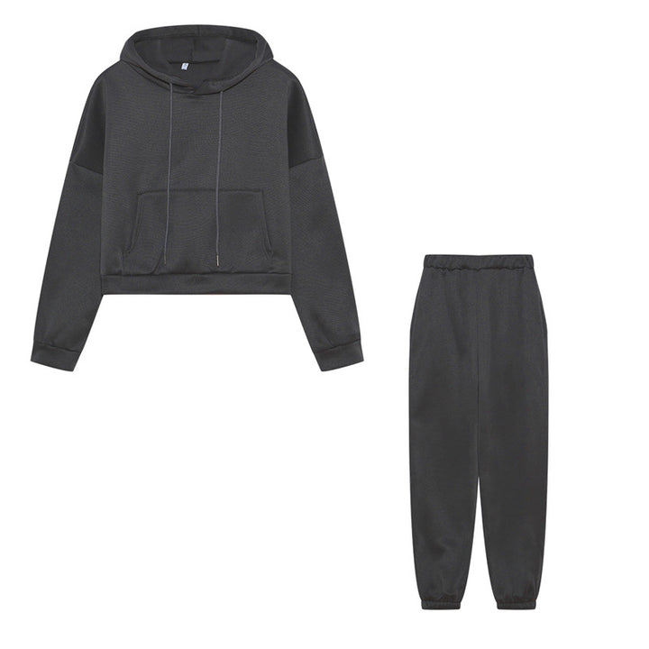 Dam Sport Crop Hoodie och Joggingbyxor Set Mirla-Eva Jonsson