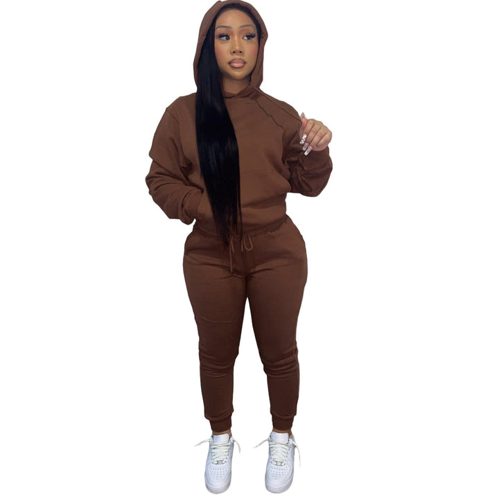 Dam Sportig Joggingdress med hood och elastisk midja Mirla-Eva Jonsson