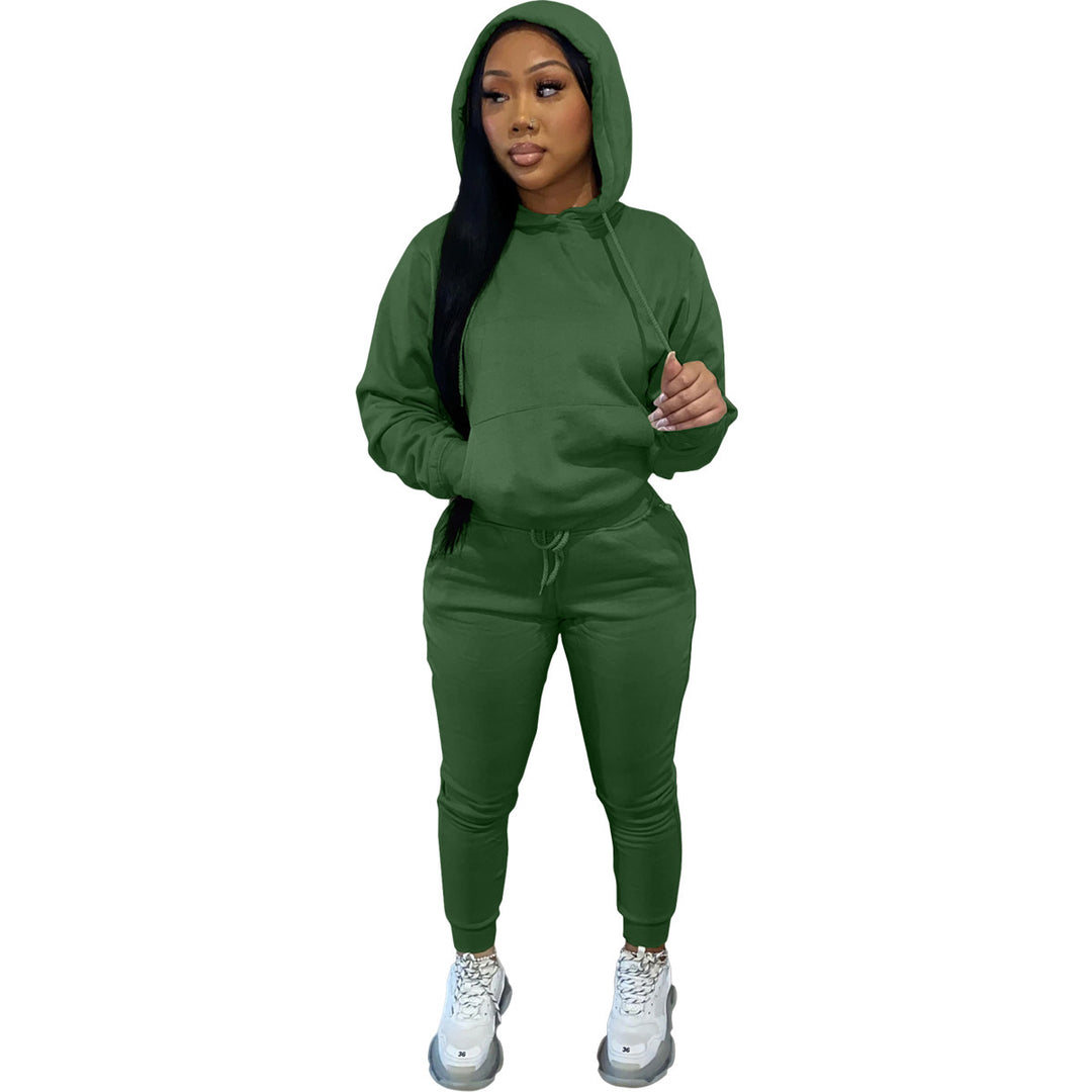 Dam Sportig Joggingdress med hood och elastisk midja Mirla-Eva Jonsson