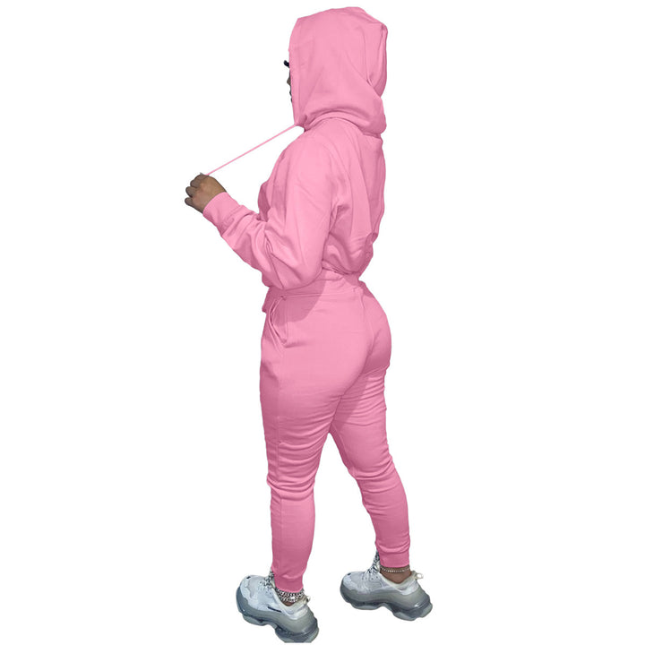 Dam Sportig Joggingdress med hood och elastisk midja Mirla-Eva Jonsson