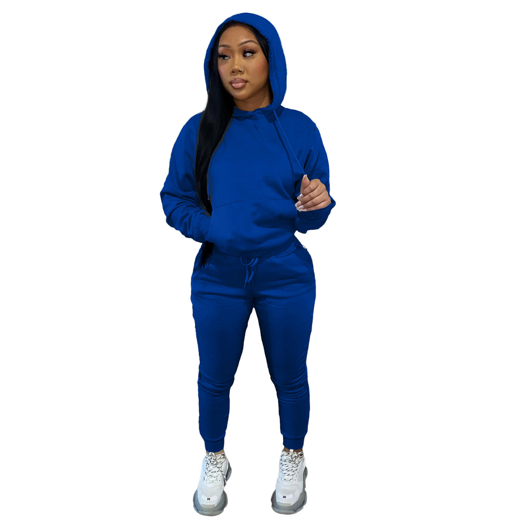 Dam Sportig Joggingdress med hood och elastisk midja Mirla-Eva Jonsson