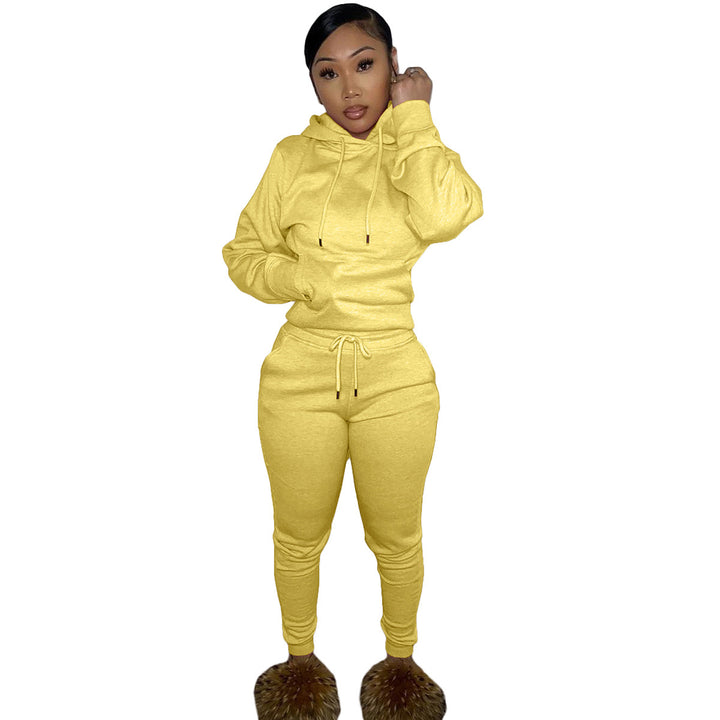 Dam Sportig Joggingdress med hood och elastisk midja Mirla-Eva Jonsson