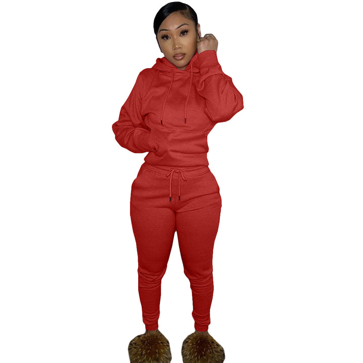 Dam Sportig Joggingdress med hood och elastisk midja Mirla-Eva Jonsson