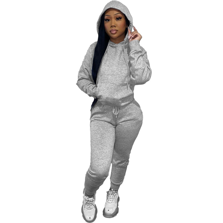 Dam Sportig Joggingdress med hood och elastisk midja Mirla-Eva Jonsson