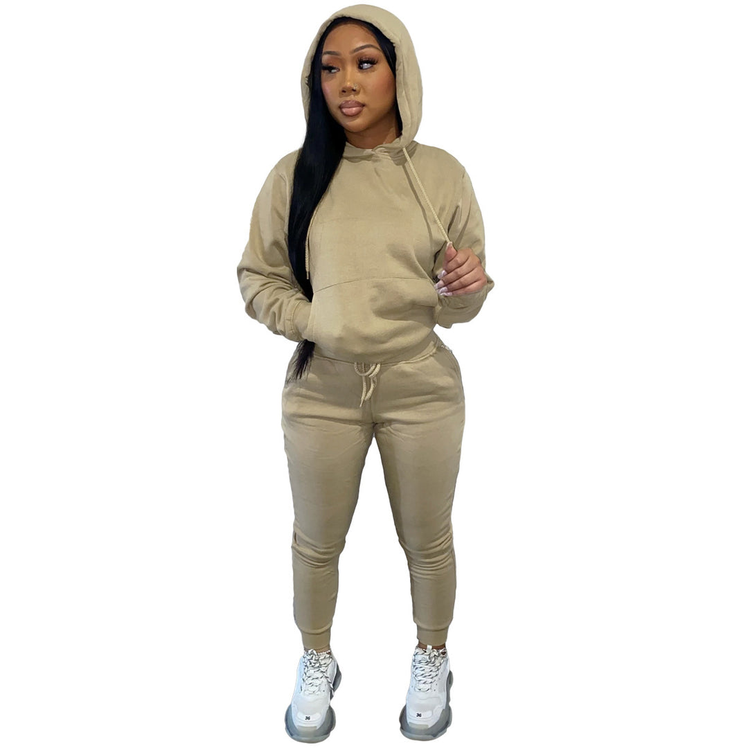 Dam Sportig Joggingdress med hood och elastisk midja Mirla-Eva Jonsson