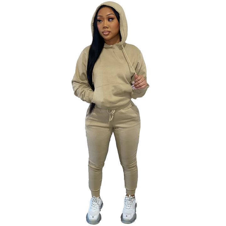 Dam Sportig Joggingdress med hood och elastisk midja Mirla-Eva Jonsson