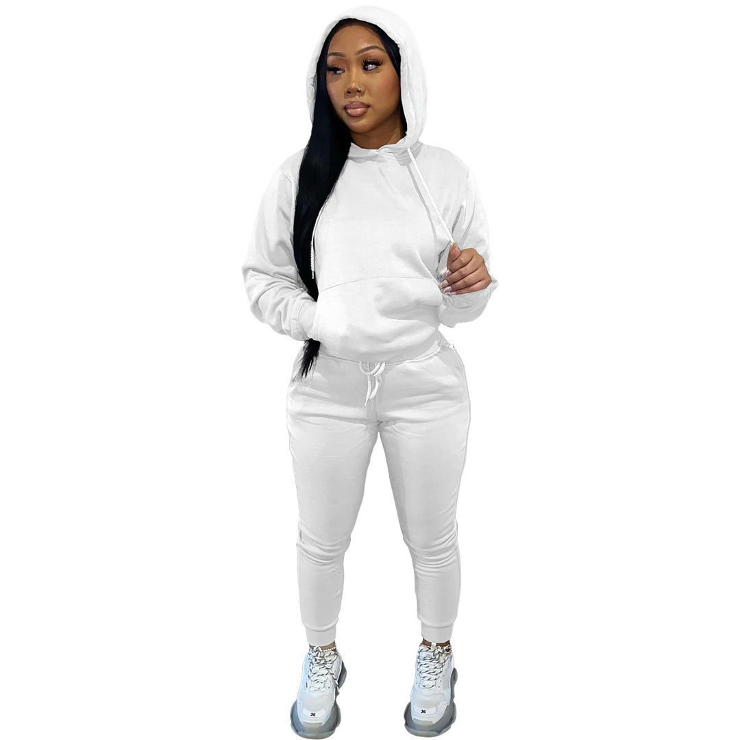 Dam Sportig Joggingdress med hood och elastisk midja Mirla-Eva Jonsson