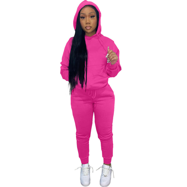 Dam Sportig Joggingdress med hood och elastisk midja Mirla-Eva Jonsson
