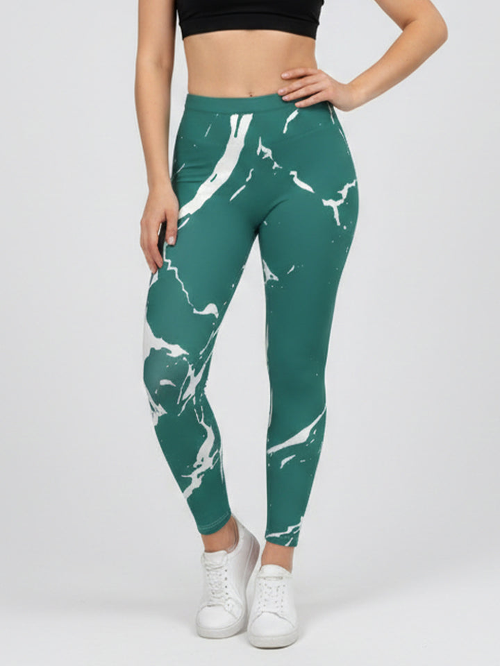 Dam Sportleggings med stiligt stjärn-design och hög midja Mirla-Eva Jonsson