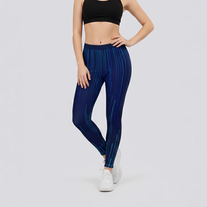 Dam Sportleggings med stiligt stjärn-design och hög midja Mirla-Eva Jonsson
