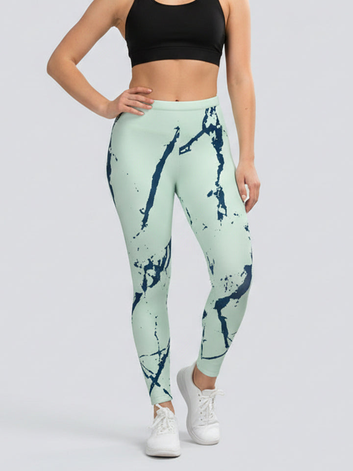 Dam Sportleggings med stiligt stjärn-design och hög midja Mirla-Eva Jonsson