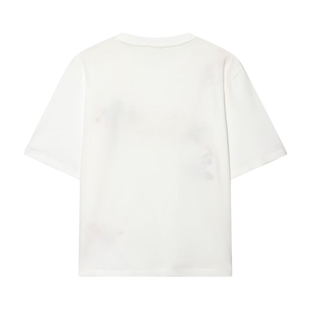 Dam T-shirt med fin broderi och unika tryck Mirla-Eva Jonsson
